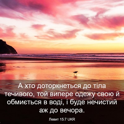 Picture 03 - Левит 15:7 UKR - А хто доторкнеться до тіла - Bible Verse Picture