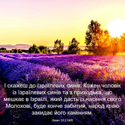 Picture 03 - Левит 20:2 UKR - І скажеш до Ізраїлевих - Bible Verse Picture