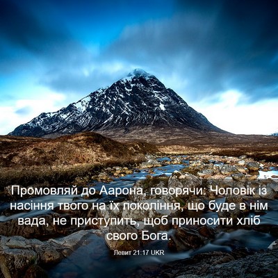 Picture 03 - Левит 21:17 UKR - Промовляй до Аарона, - Bible Verse Picture