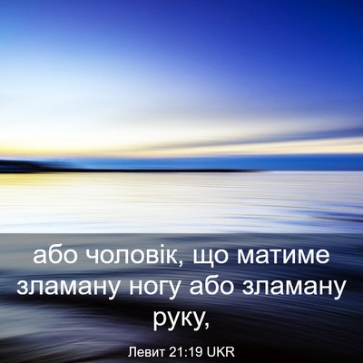 Picture 03 - Левит 21:19 UKR - або чоловік, що матиме - Bible Verse Picture