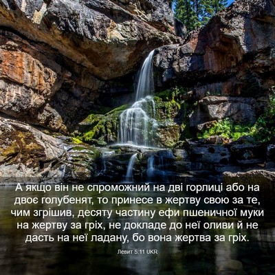 Picture 03 - Левит 5:11 UKR - А якщо він не спроможний на - Bible Verse Picture