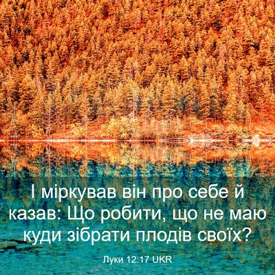 Picture 03 - Луки 12:17 UKR - І міркував він про себе й - Bible Verse Picture
