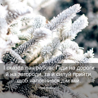 Picture 03 - Луки 14:23 UKR - І сказав пан рабові: Піди - Bible Verse Picture