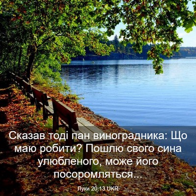 Picture 03 - Луки 20:13 UKR - Сказав тоді пан - Bible Verse Picture