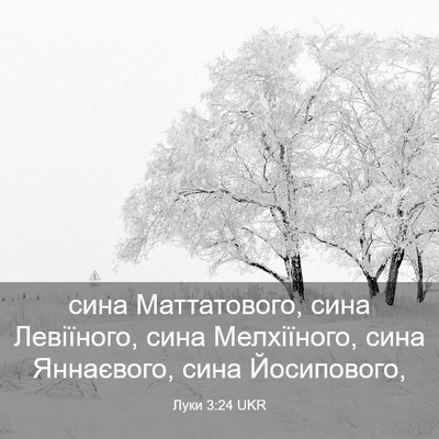 Picture 03 - Луки 3:24 UKR - сина Маттатового, сина - Bible Verse Picture