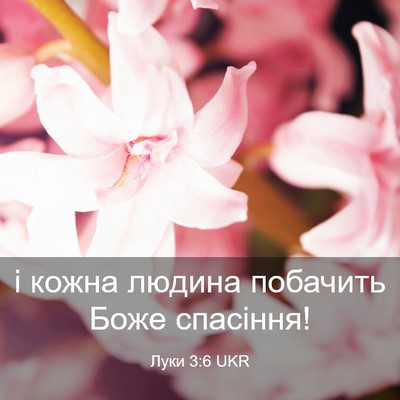 Picture 03 - Луки 3:6 UKR - і кожна людина побачить - Bible Verse Picture