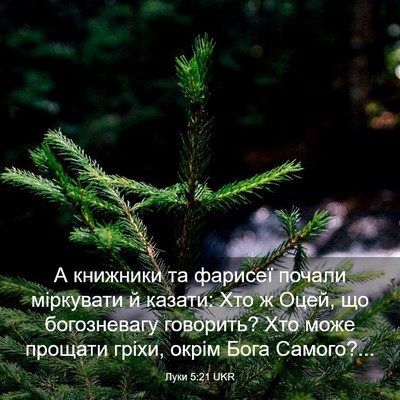 Picture 03 - Луки 5:21 UKR - А книжники та фарисеї - Bible Verse Picture