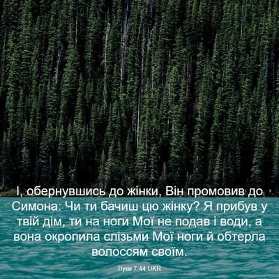 Picture 03 - Луки 7:44 UKR - І, обернувшись до жінки, - Bible Verse Picture