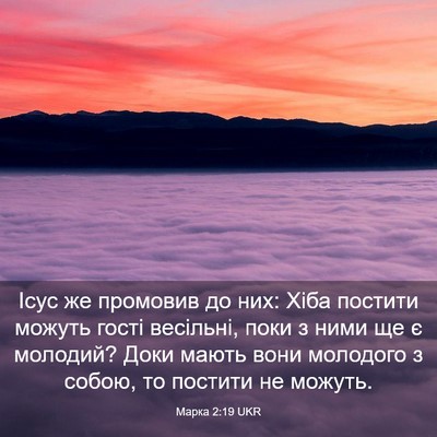 Picture 03 - Марка 2:19 UKR - Ісус же промовив до них: - Bible Verse Picture
