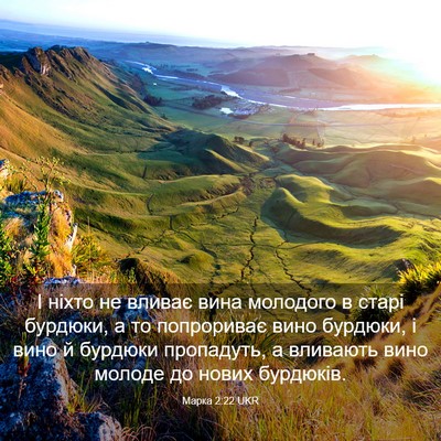 Picture 03 - Марка 2:22 UKR - І ніхто не вливає вина - Bible Verse Picture