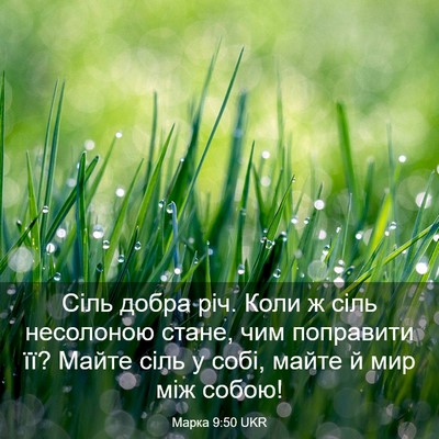 Picture 03 - Марка 9:50 UKR - Сіль добра річ. Коли ж сіль - Bible Verse Picture