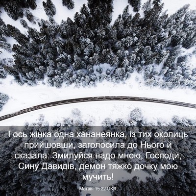 Picture 03 - Матвія 15:22 UKR - І ось жінка одна - Bible Verse Picture