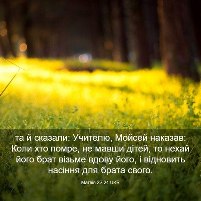 Picture 03 - Матвія 22:24 UKR - та й сказали: Учителю, - Bible Verse Picture
