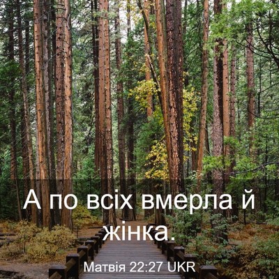 Picture 03 - Матвія 22:27 UKR - А по всіх вмерла й - Bible Verse Picture