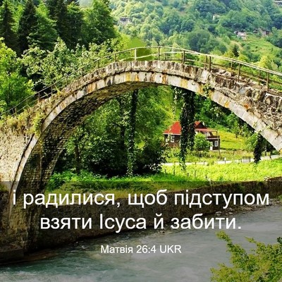 Picture 03 - Матвія 26:4 UKR - і радилися, щоб підступом - Bible Verse Picture