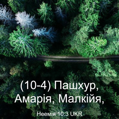 Picture 03 - Неемія 10:3 UKR - (10-4) Пашхур, Амарія, - Bible Verse Picture