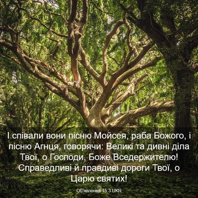Picture 03 - Об'явлення 15:3 UKR - І співали вони пісню - Bible Verse Picture