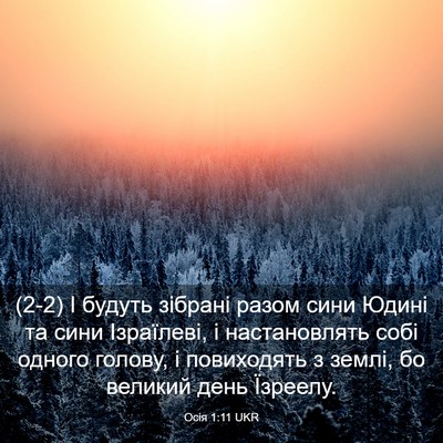 Picture 03 - Осія 1:11 UKR - (2-2) І будуть зібрані разом - Bible Verse Picture