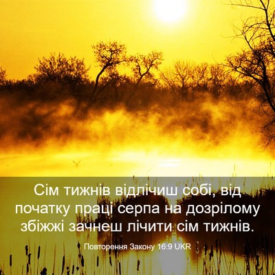 Picture 03 - Повторення Закону 16:9 UKR - Сім тижнів відлічиш собі, - Bible Verse Picture