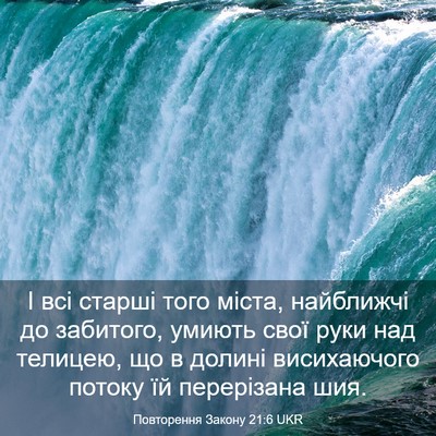 Picture 03 - Повторення Закону 21:6 UKR - І всі старші того міста, - Bible Verse Picture