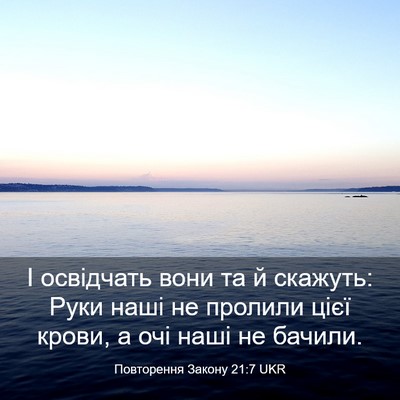 Picture 03 - Повторення Закону 21:7 UKR - І освідчать вони та й - Bible Verse Picture