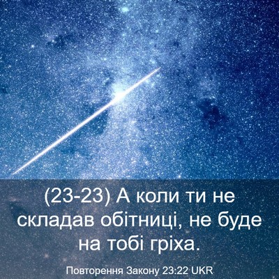 Picture 03 - Повторення Закону 23:22 UKR - (23-23) А коли ти не складав - Bible Verse Picture