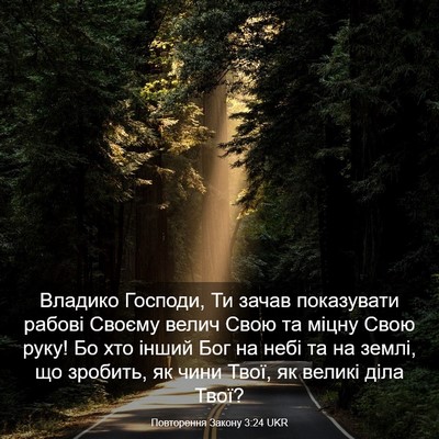 Picture 03 - Повторення Закону 3:24 UKR - Владико Господи, Ти зачав - Bible Verse Picture