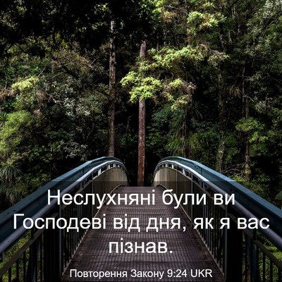 Picture 03 - Повторення Закону 9:24 UKR - Неслухняні були ви - Bible Verse Picture