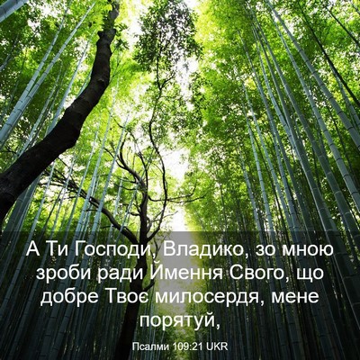 Picture 03 - Псалми 109:21 UKR - А Ти Господи, Владико, зо - Bible Verse Picture