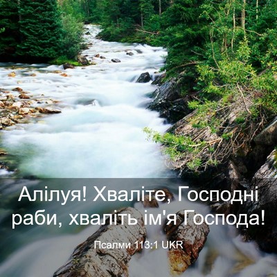 Picture 03 - Псалми 113:1 UKR - Алілуя! Хваліте, Господні - Bible Verse Picture