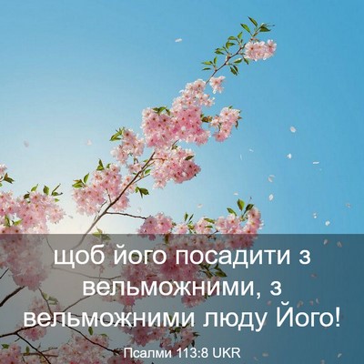 Picture 03 - Псалми 113:8 UKR - щоб його посадити з - Bible Verse Picture