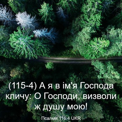 Picture 03 - Псалми 116:4 UKR - (115-4) А я в ім'я Господа - Bible Verse Picture