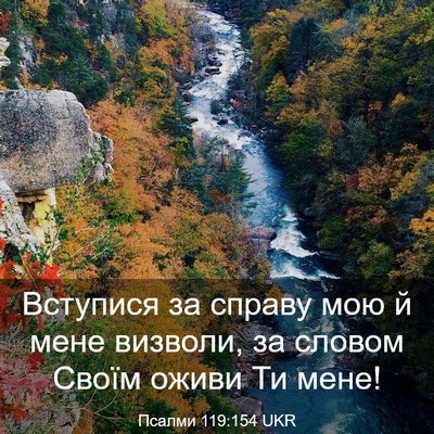Picture 03 - Псалми 119:154 UKR - Вступися за справу мою й - Bible Verse Picture