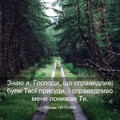 Picture 03 - Псалми 119:75 UKR - Знаю я, Господи, що - Bible Verse Picture