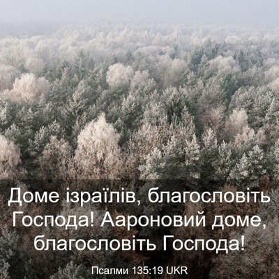 Picture 03 - Псалми 135:19 UKR - Доме ізраїлів, - Bible Verse Picture