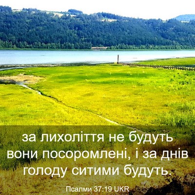 Picture 03 - Псалми 37:19 UKR - за лихоліття не будуть - Bible Verse Picture