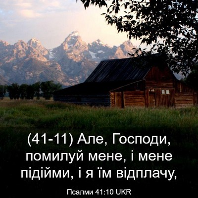 Picture 03 - Псалми 41:10 UKR - (41-11) Але, Господи, помилуй - Bible Verse Picture