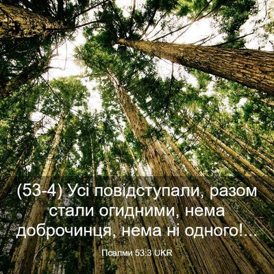 Picture 03 - Псалми 53:3 UKR - (53-4) Усі повідступали, - Bible Verse Picture