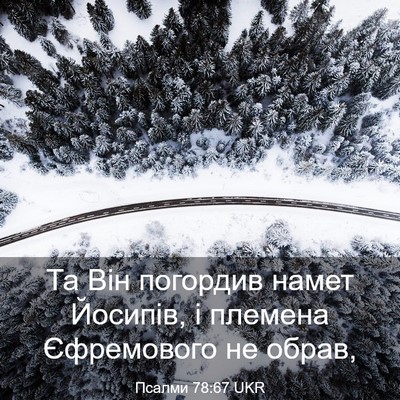 Picture 03 - Псалми 78:67 UKR - Та Він погордив намет - Bible Verse Picture