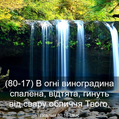Picture 03 - Псалми 80:16 UKR - (80-17) В огні виноградина - Bible Verse Picture