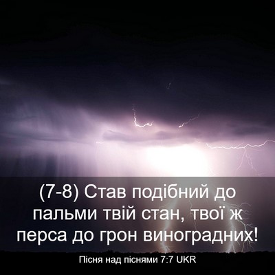 Picture 03 - Пісня над піснями 7:7 UKR - (7-8) Став подібний до пальми - Bible Verse Picture