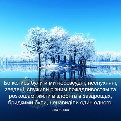 Picture 03 - Тита 3:3 UKR - Бо колись були й ми - Bible Verse Picture