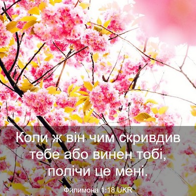 Picture 03 - Филимона 1:18 UKR - Коли ж він чим скривдив - Bible Verse Picture