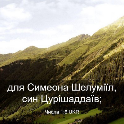 Picture 03 - Числа 1:6 UKR - для Симеона Шелуміїл, син - Bible Verse Picture