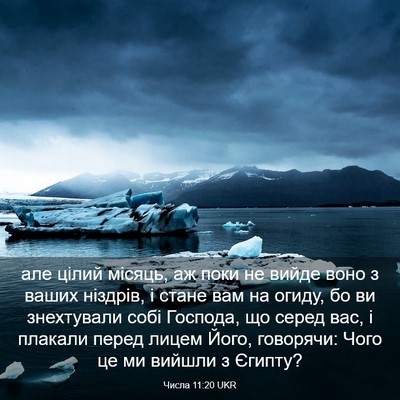 Picture 03 - Числа 11:20 UKR - але цілий місяць, аж поки - Bible Verse Picture