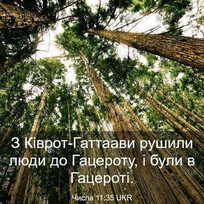 Picture 03 - Числа 11:35 UKR - З Ківрот-Гаттаави рушили - Bible Verse Picture