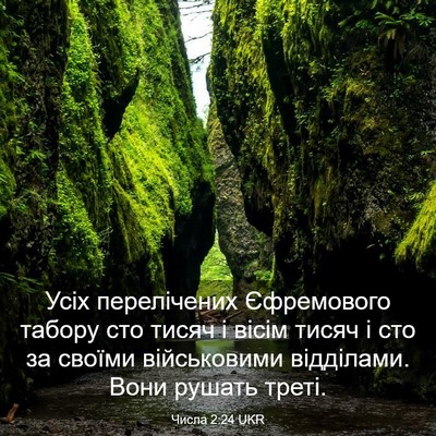 Picture 03 - Числа 2:24 UKR - Усіх перелічених - Bible Verse Picture