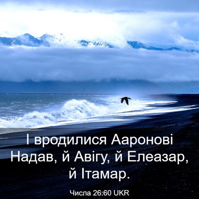 Picture 03 - Числа 26:60 UKR - І вродилися Ааронові - Bible Verse Picture