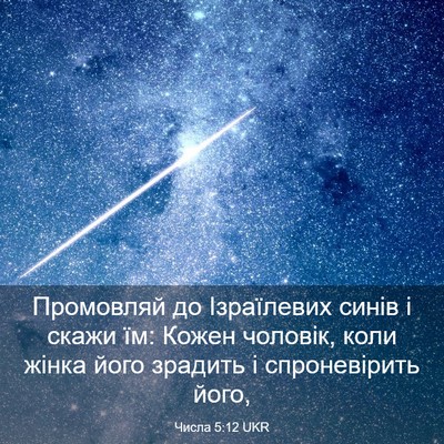 Picture 03 - Числа 5:12 UKR - Промовляй до Ізраїлевих - Bible Verse Picture