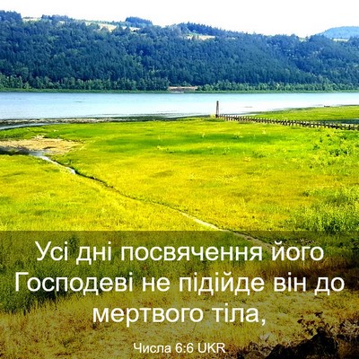 Picture 03 - Числа 6:6 UKR - Усі дні посвячення його - Bible Verse Picture